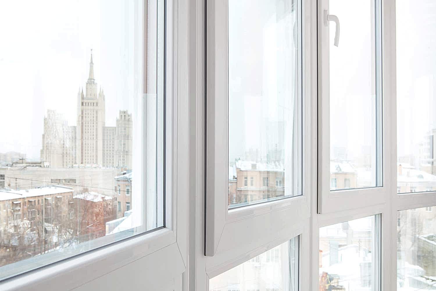 Теплое фасадное остекление