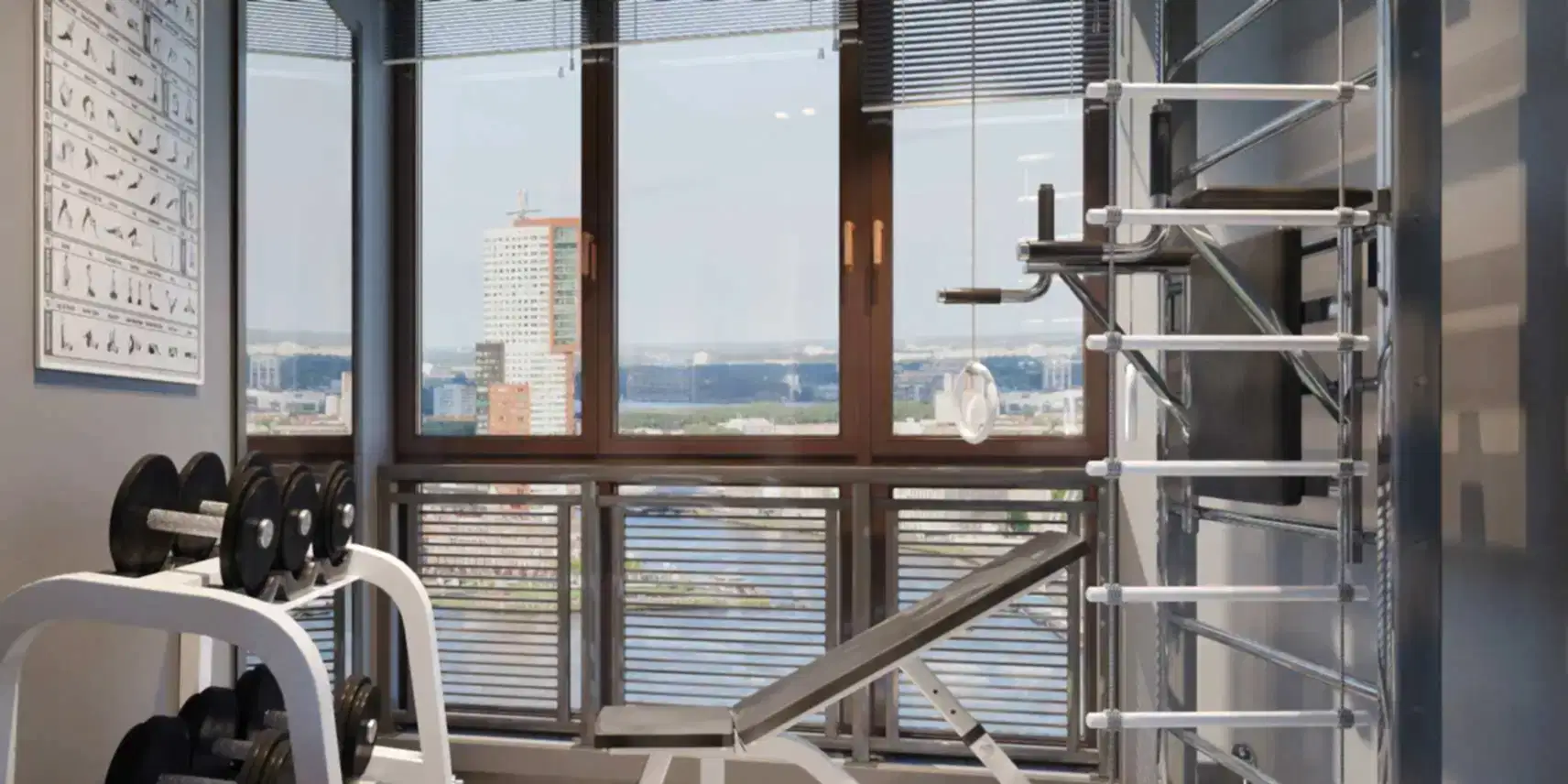 воркаут зона на балконе