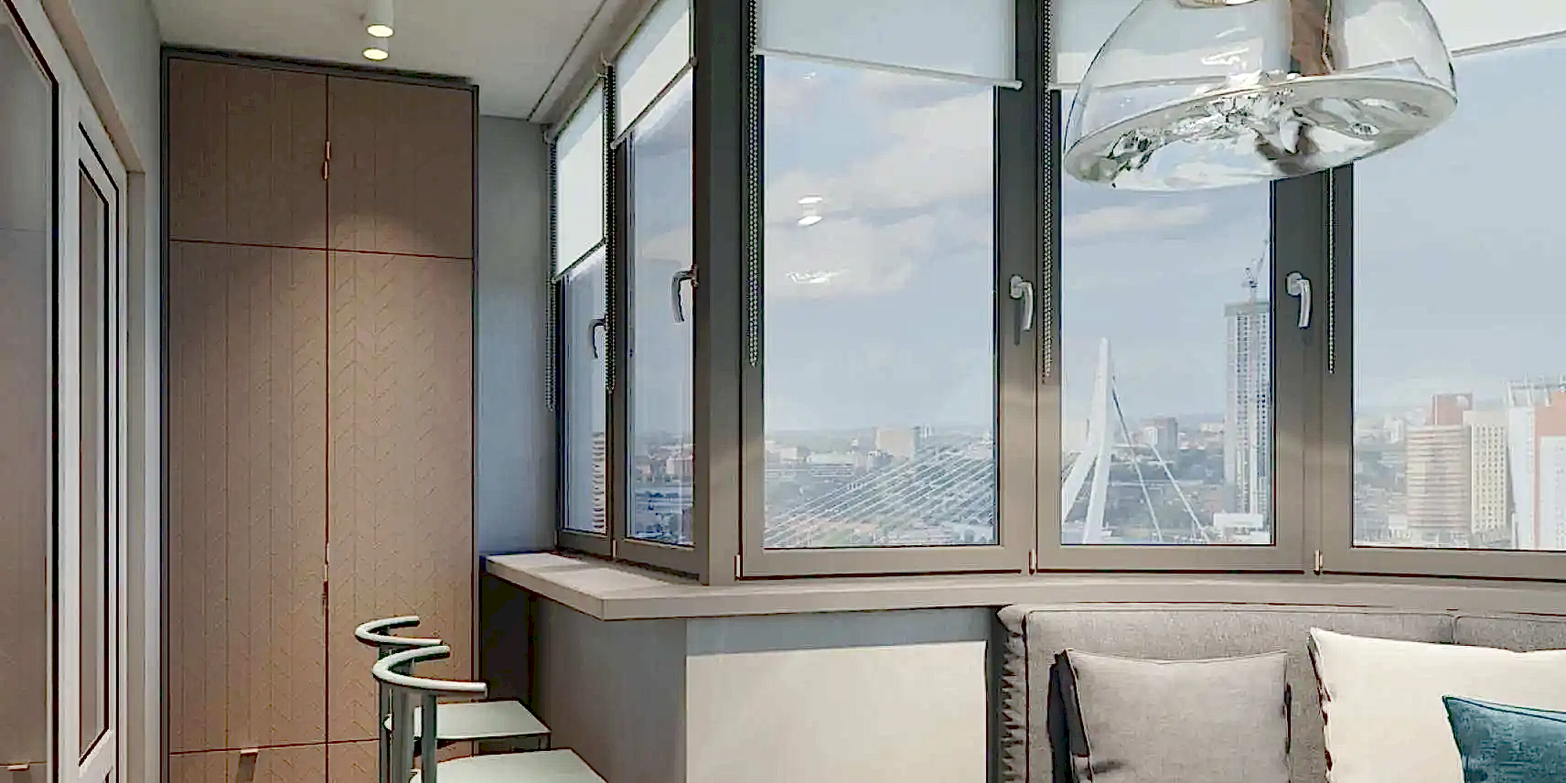 место для хранения на лоджии