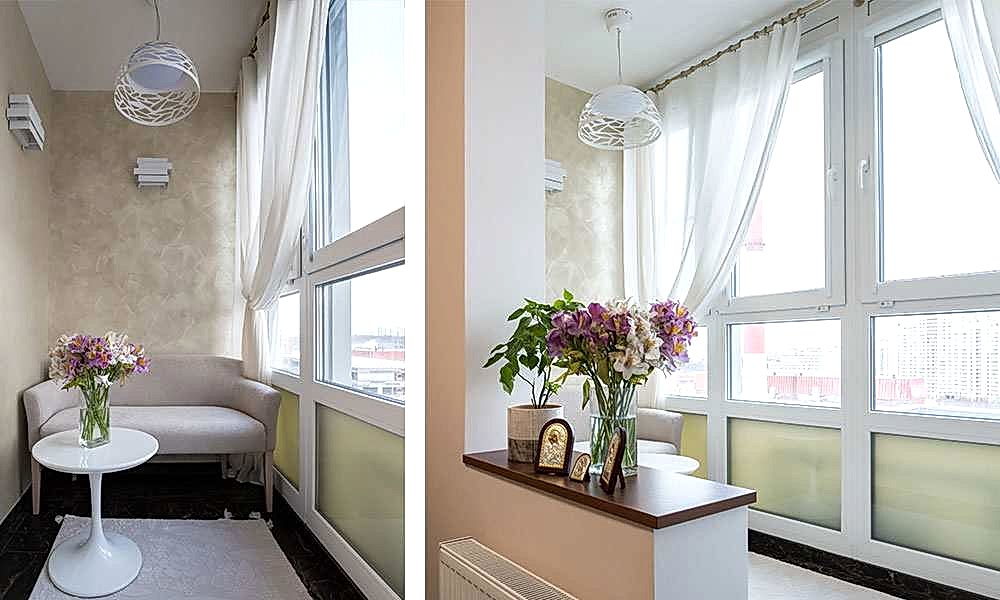 Отделка с утеплением и теплое остекление балкона