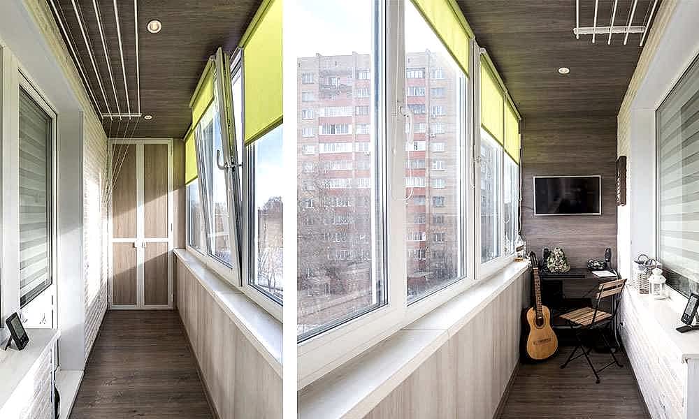 Отделка с утеплением и теплое остекление балкона