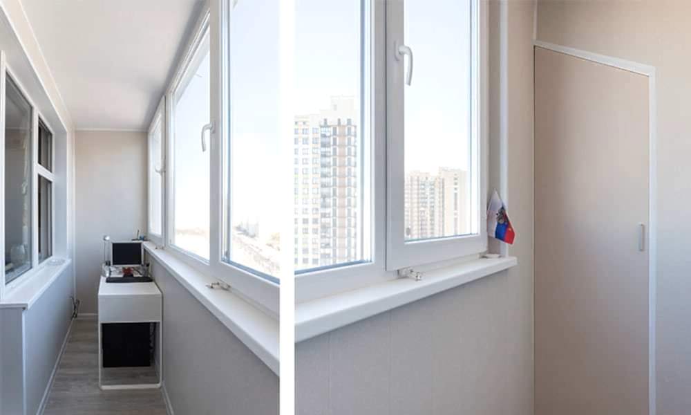 Отделка с утеплением и теплое остекление балкона