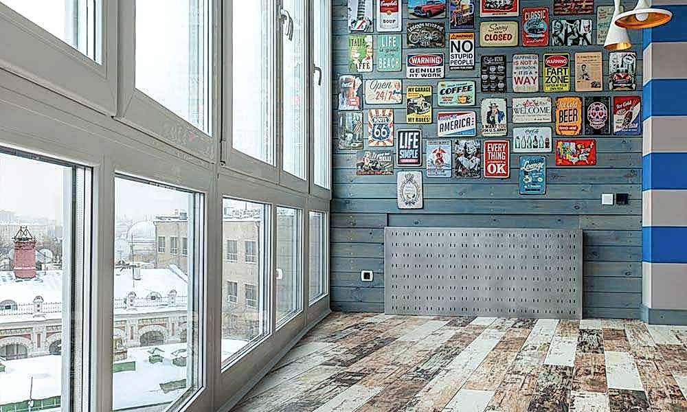 Теплое остекление лоджии и отделка с совмещением