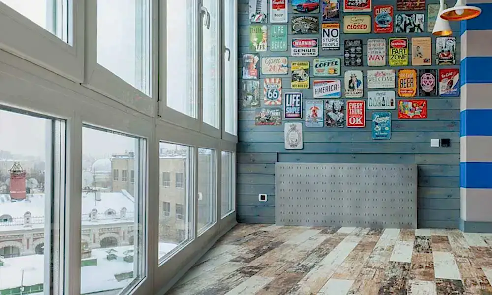 Остекление лоджии от пола до потолка