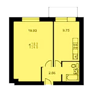 Дом II-18 планировка однокомнатной квартиры