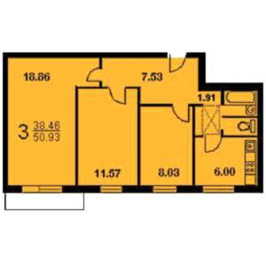Хрущевка планировка трехкомнатной квартиры 4