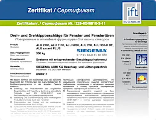 Сертификат соответствия нормативным документам №228-6246810-1-13