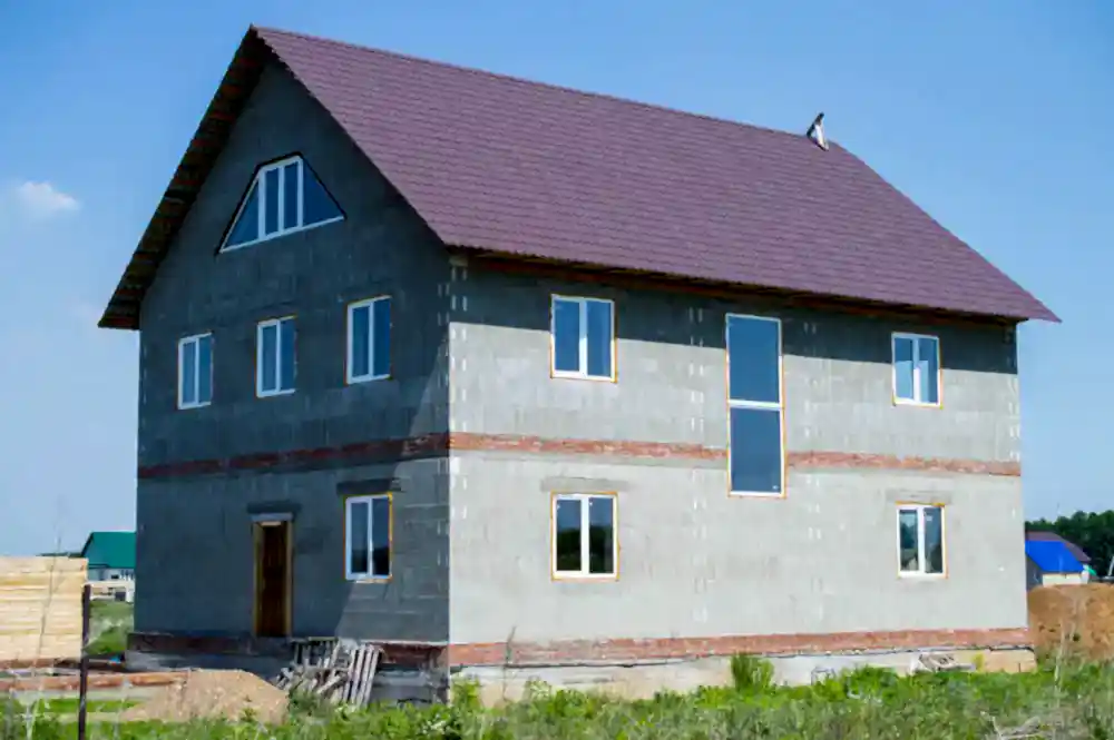 Остекление пеноблочного дома